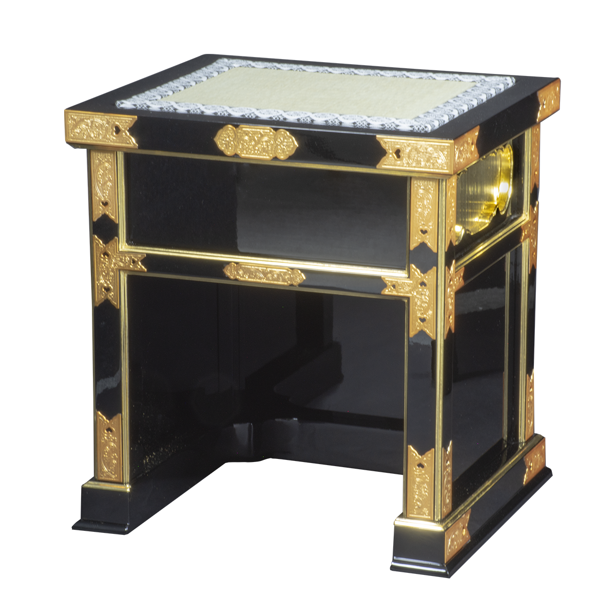 本堂用椅子(黒塗箔押)《73%OFF》