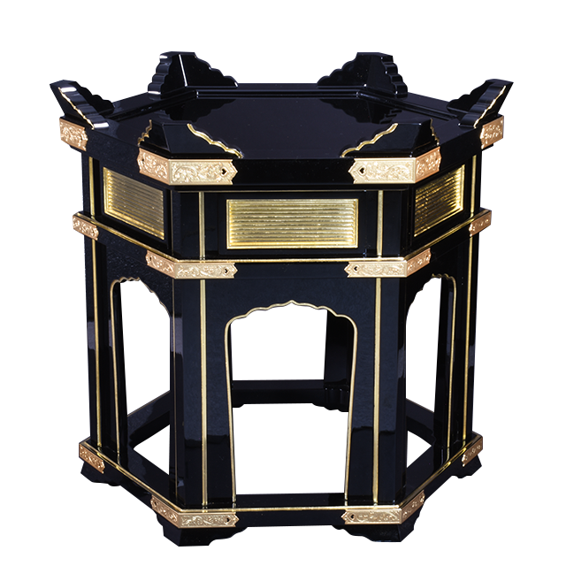 馨子台(黒塗り面金箔押・金具付)1.7尺《70%OFF》