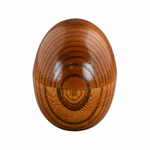 ワンタッチ式玉子型香合(欅)2寸《60%OFF》