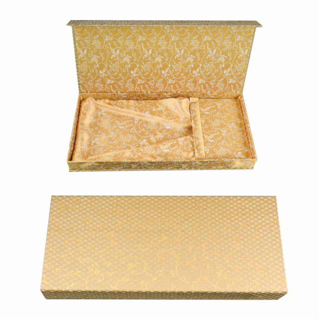 箱型中啓入れ　金茶柄《55%OFF》